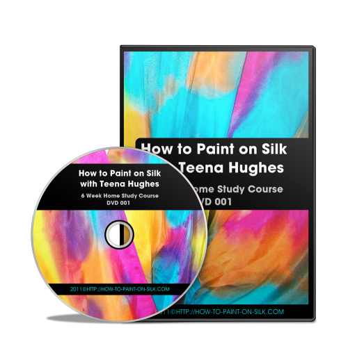 DVD and case - Howtopaintonsilk 001 with Teena Hughes