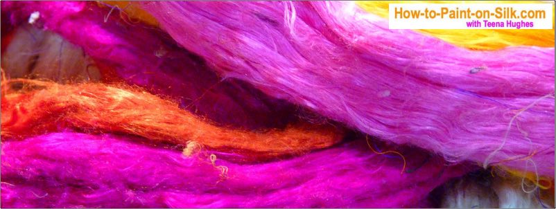 Teena says the best silk to buy for silk painting beginners is Habotai