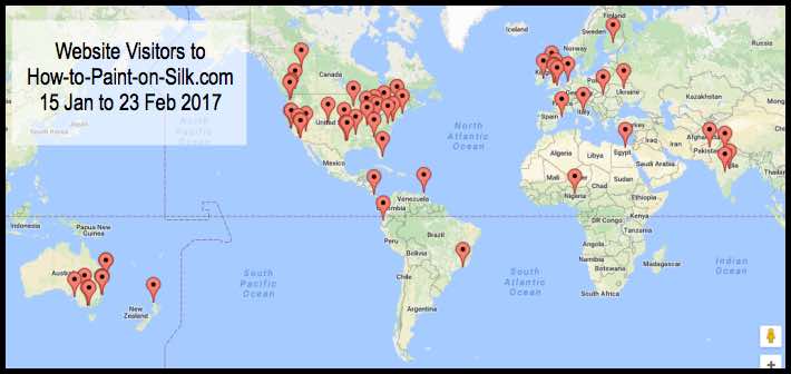 Website Visitor Map 23 Feb 2017