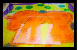 how-to-paint-on-silk-student-orange-horse