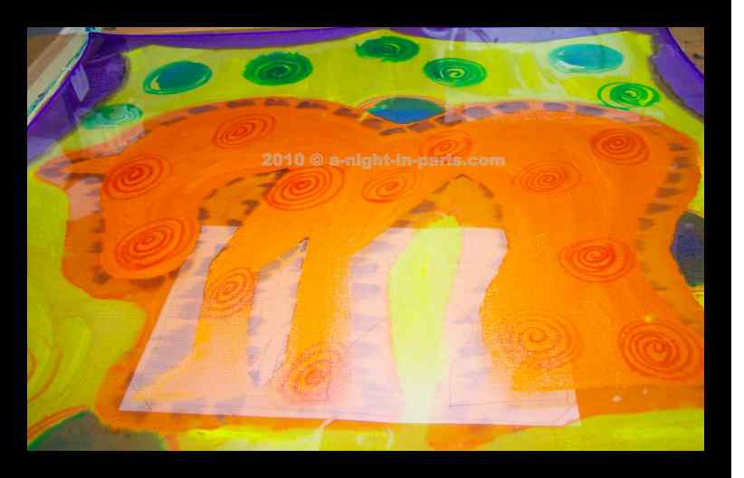 how-to-paint-on-silk-student-orange-horse