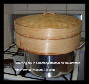How to steam silk in a bamboo steamer with Teena Hughes