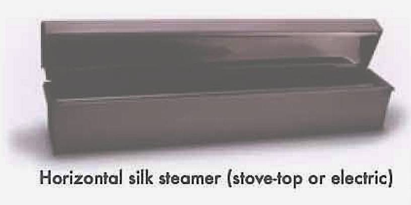 Horizontal silk steamer for silk painting - long hand painted silk scarf