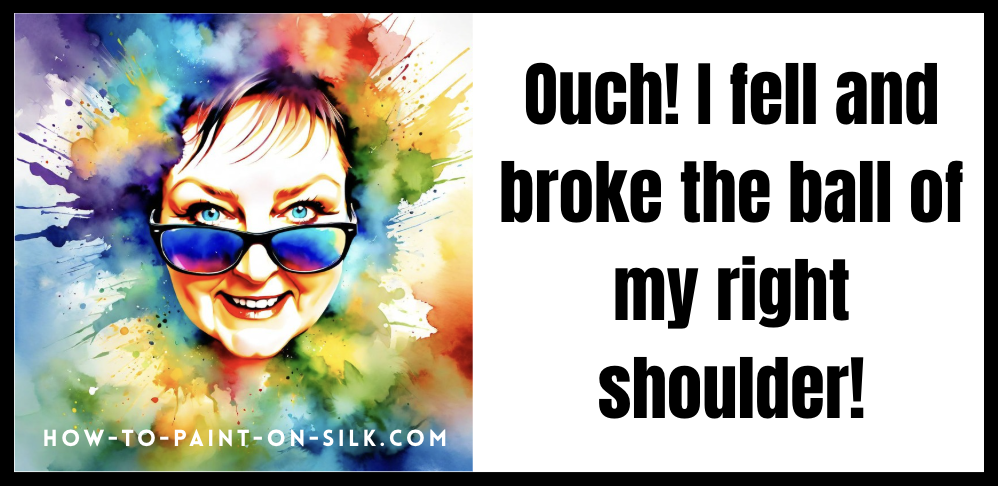 My broken Shoulder Slowed Me Down - I fell and broke the ball of my right shoulder