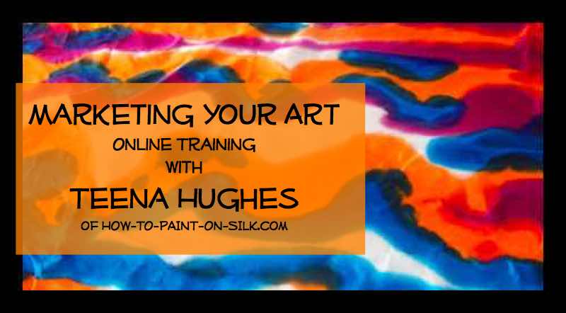 Silk Painting News announcing Marketing Your Art Course