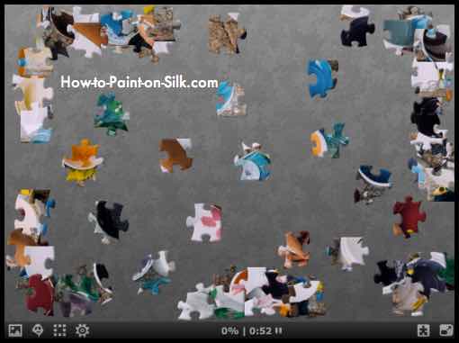 Silk Painting News August 2017 - Puzzle 002