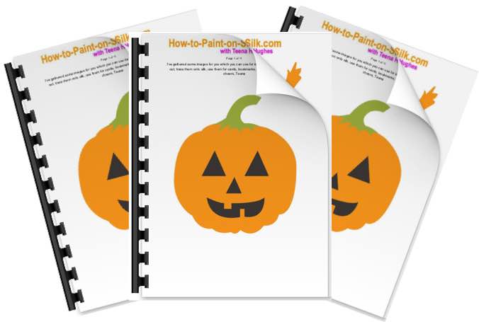 PDF - Where can I find Halloween ideas for painting on silk? BY Teena Hughes