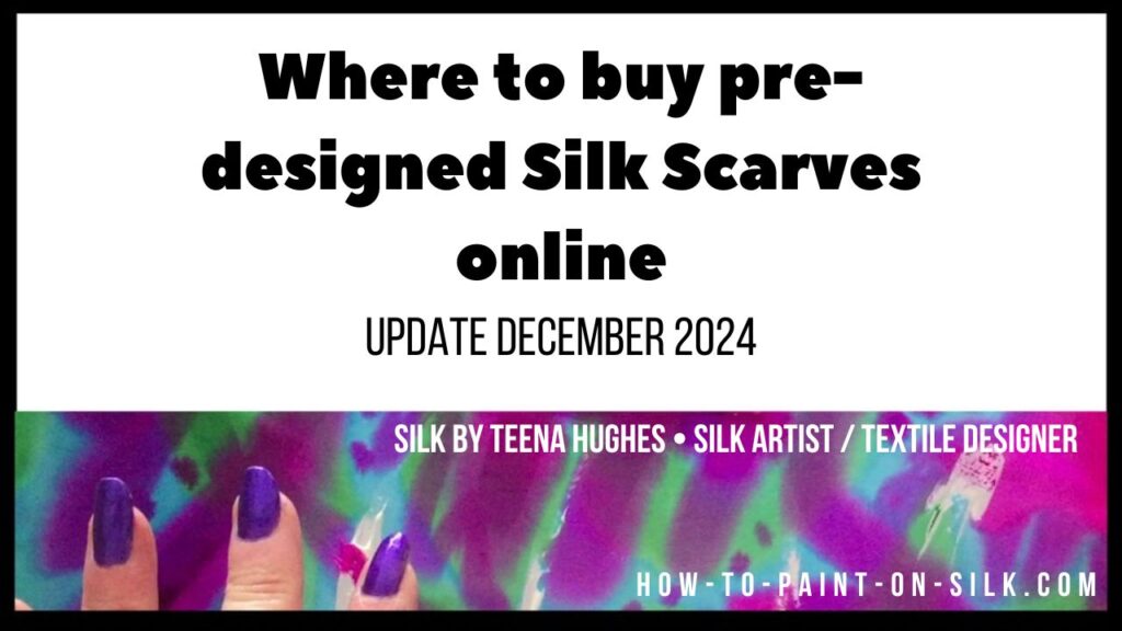 Where to buy pre-designed silk scarves online