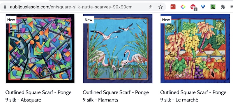 Examples Where to buy pre-designed silk scarves online